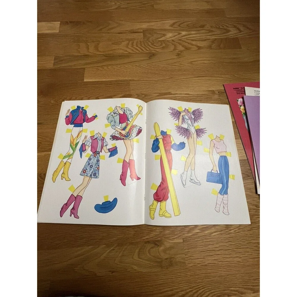 Vintage Barbie Paper Doll Lot of 5 Golden Book Lot - Picture 8 of 14